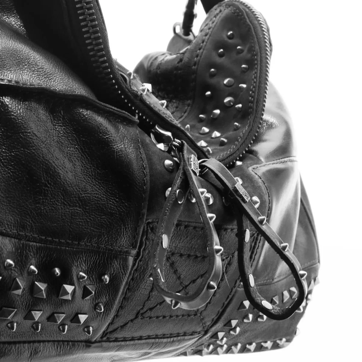 Borsa in pelle donna AS98 200771 Black - immagine 6