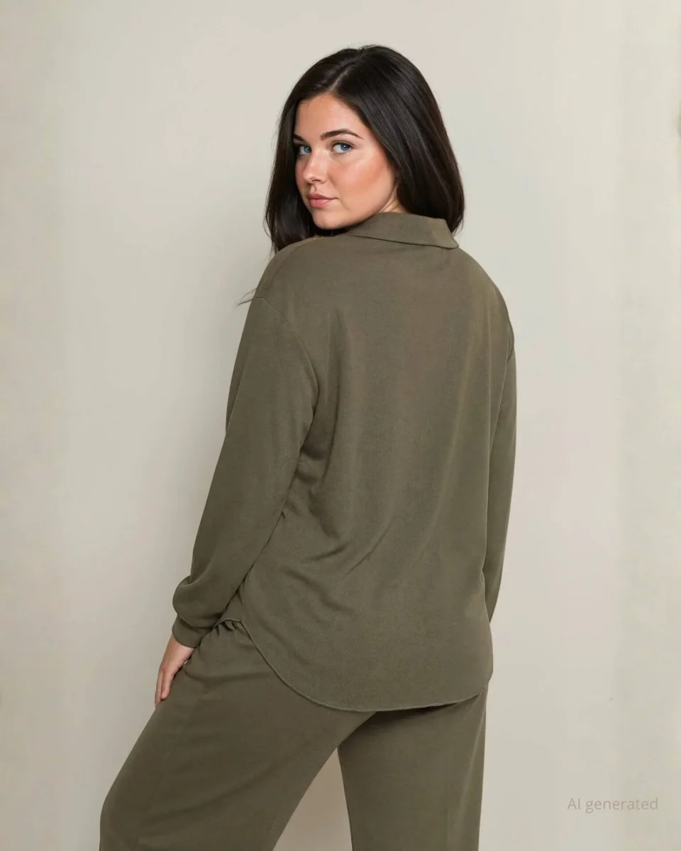 Maglia con collo ad anello e spacco curvy - immagine 3