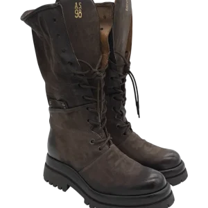 Anfibio pelle donna AS98 Ebano - B51327-