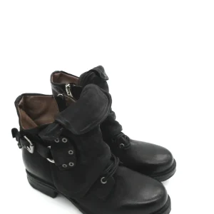 Anfibio pelle donna AS98 Nero - 259211 -