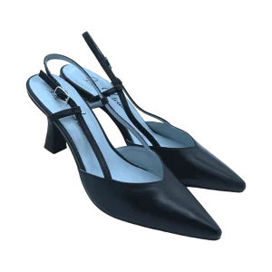 Décolleté pelle donna La Vitrina by Valery Blue Navy - X03-6 -
