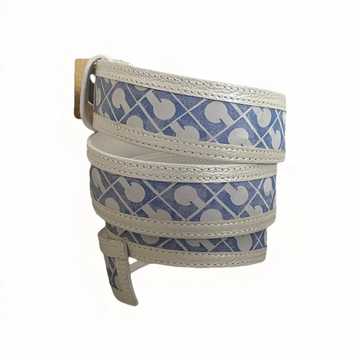 GHERARDINI CINTURA DONNA BIANCA/AZZURRA MONOGRAM - immagine 4