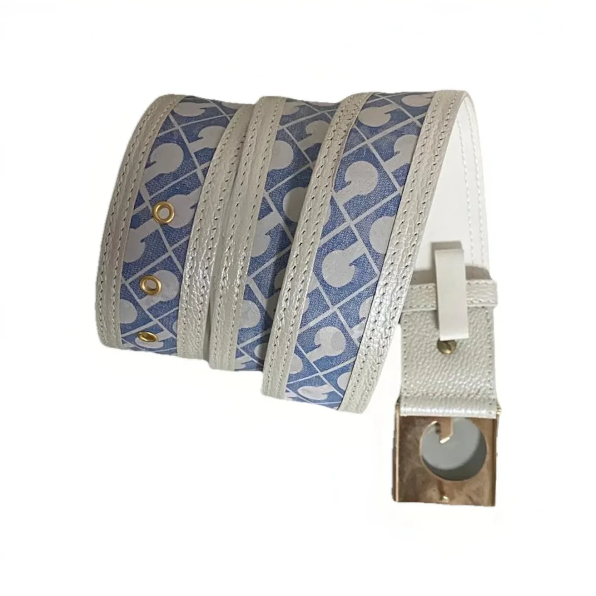 GHERARDINI CINTURA DONNA BIANCA/AZZURRA MONOGRAM - immagine 5