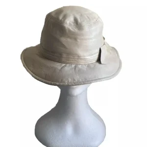 Alberta Ferretti - Cappello Pelle Crema