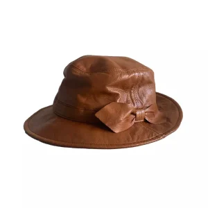 Alberta Ferretti - Cappello Pelle Tabacco