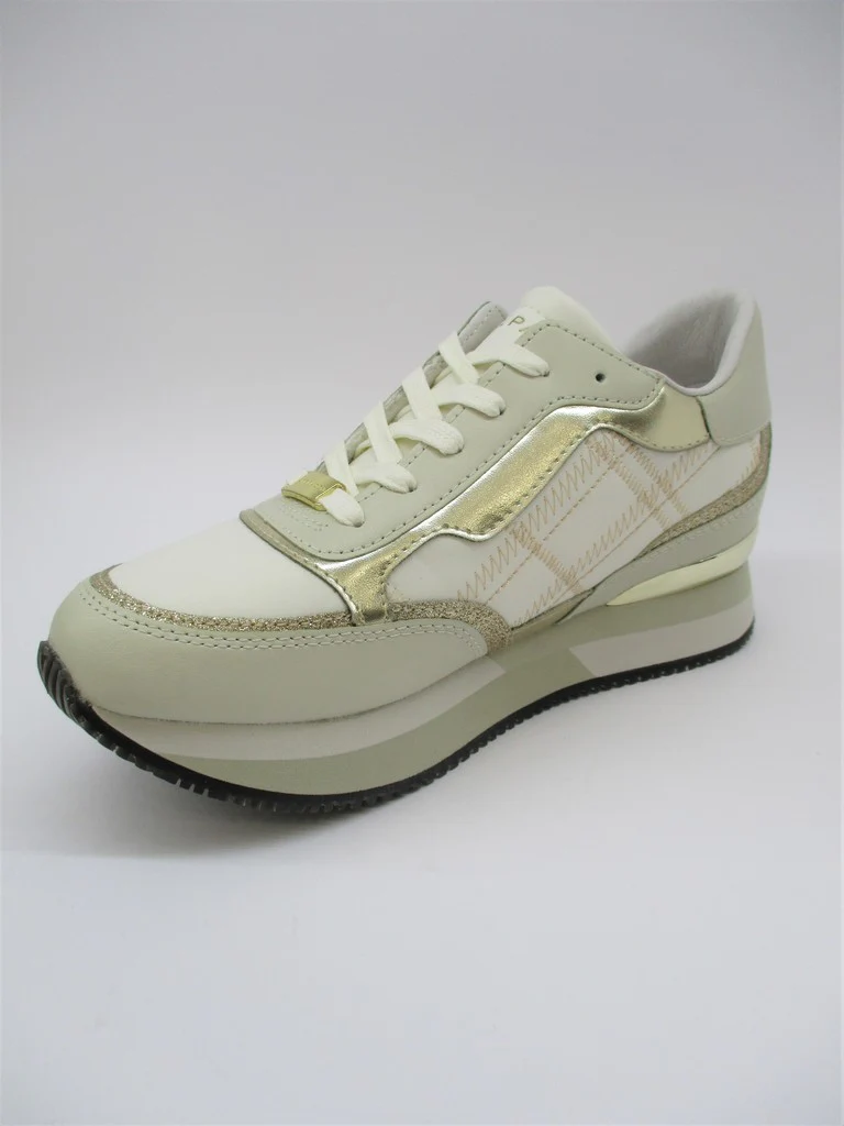 Sneaker in pelle donna APEPAZZA ROCHELLE panna - immagine 5