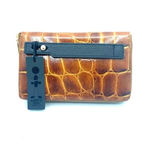 Alberto Boni Portafoglio Pochette Marrone Cocco
