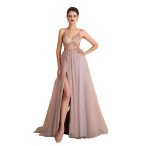 Abito Sera Donna in Aeromesh – Slim Fit Elegante per Gala, Prom e Damigella