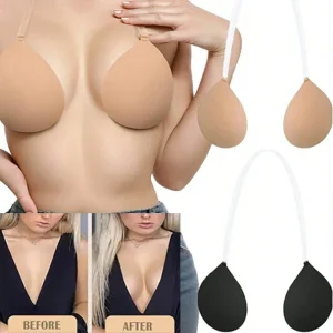 Reggiseno Invisibile in Silicone con Spalline – Push Up Adesivo per Abiti Scollati