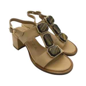 Sandalo pelle donna Apepazza Beige - Nairobi -