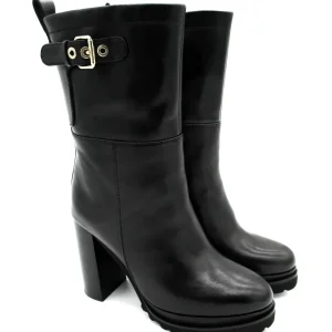 Stivaletto pelle donna CRIS VERGRE' 1205 nero