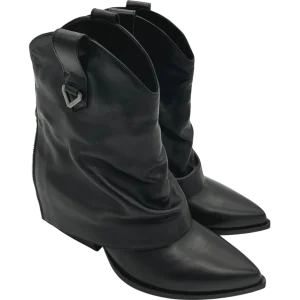 Stivaletto texano pelle donna ELENA IACHI Black - E3891 -