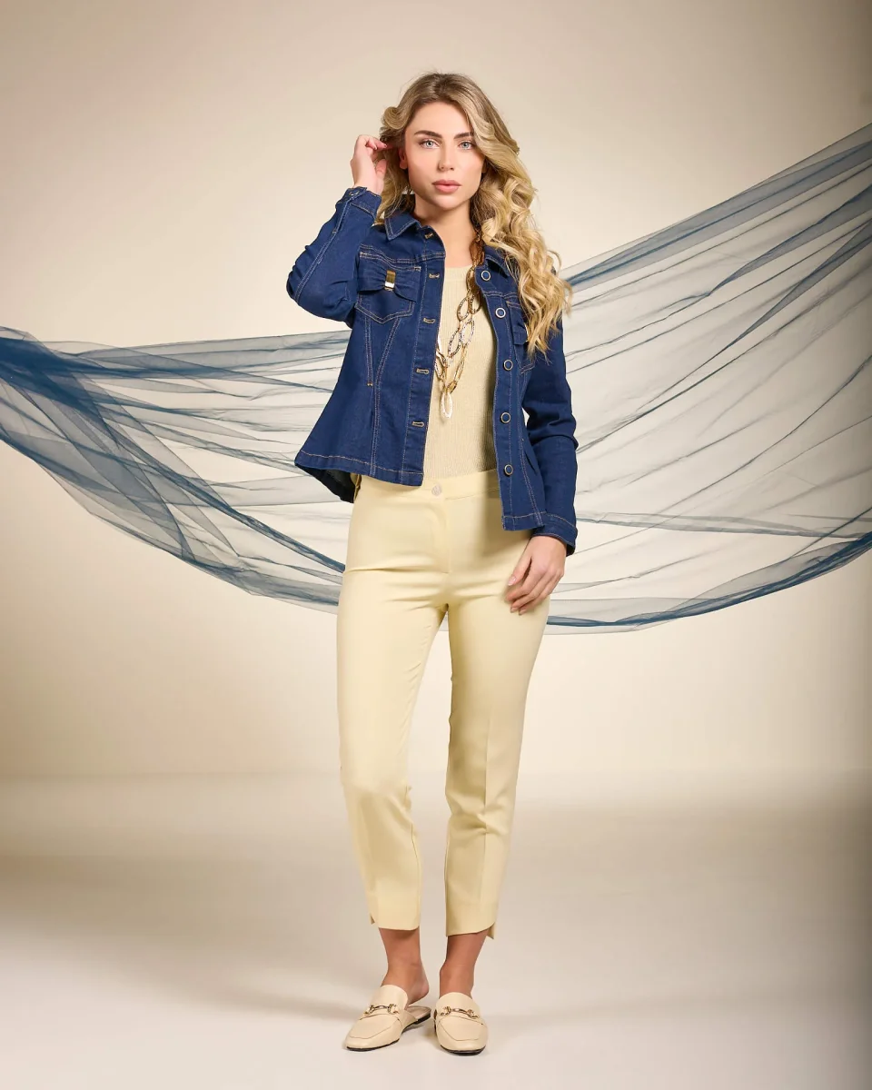 Pantalone con fondo asimmetrico - immagine 4