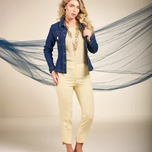 Pantalone con fondo asimmetrico