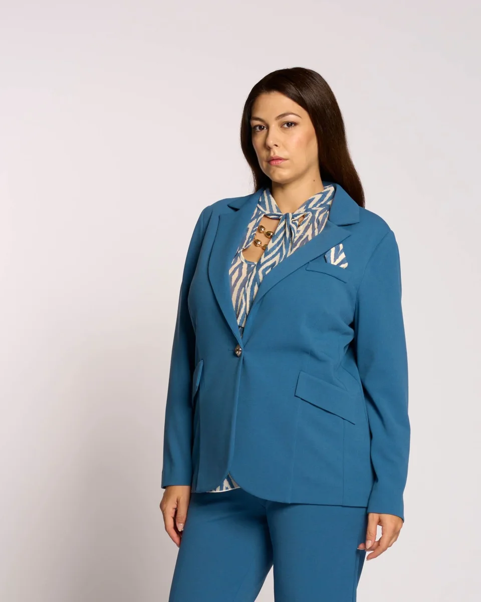 Giacca con pattine e foulard curvy - immagine 4