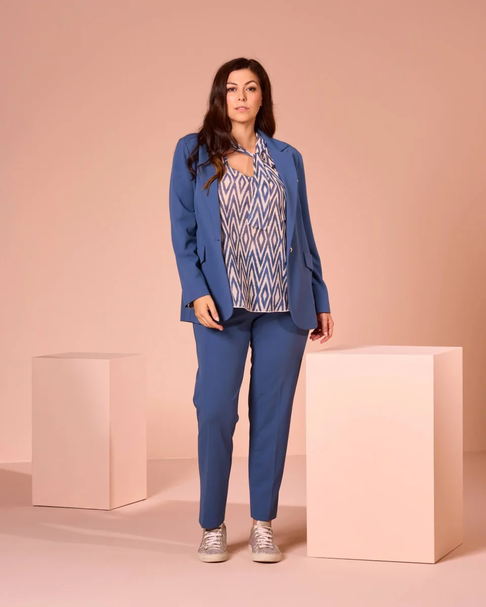 Pantalone in scuba con elastico curvy - immagine 2