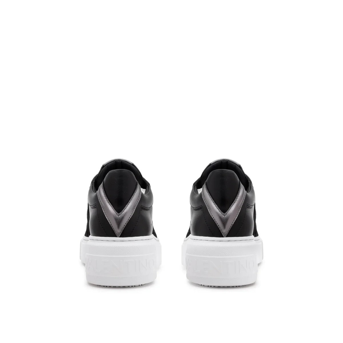 VALENTINO Sneaker BaragaS Black pelle e camoscio - immagine 4